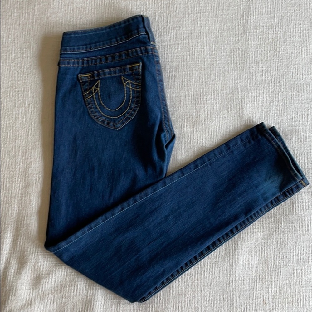 True Religion straight leg jeans size 31 low rise